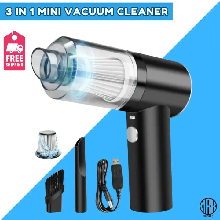3-in-1 Portable Cordless Vacuum Cleaner โ Compact Handheld Dust Cleaner with Removable Box