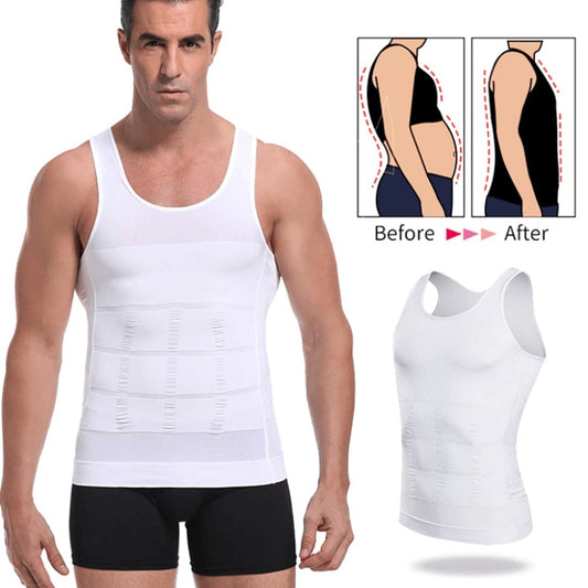 Men Body Shaper Slimming Vest Instead Slim - Apparel Product Designed For Body Shaping And Daily Wear Routine - 2XL