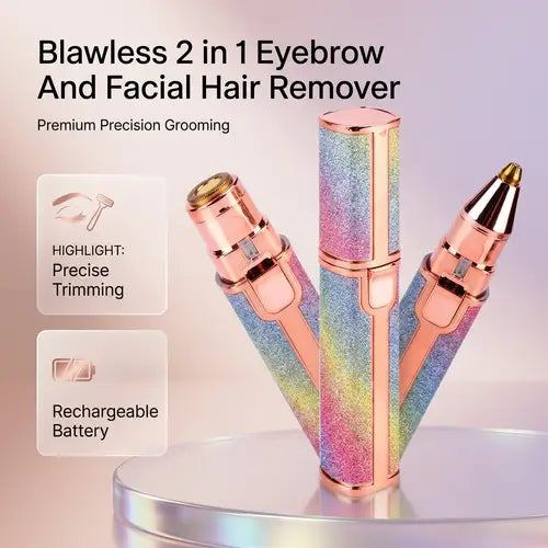 Blawless 2-in-1 USB Rechargeable Eyebrow Trimmer & Shaver (HX-203B)