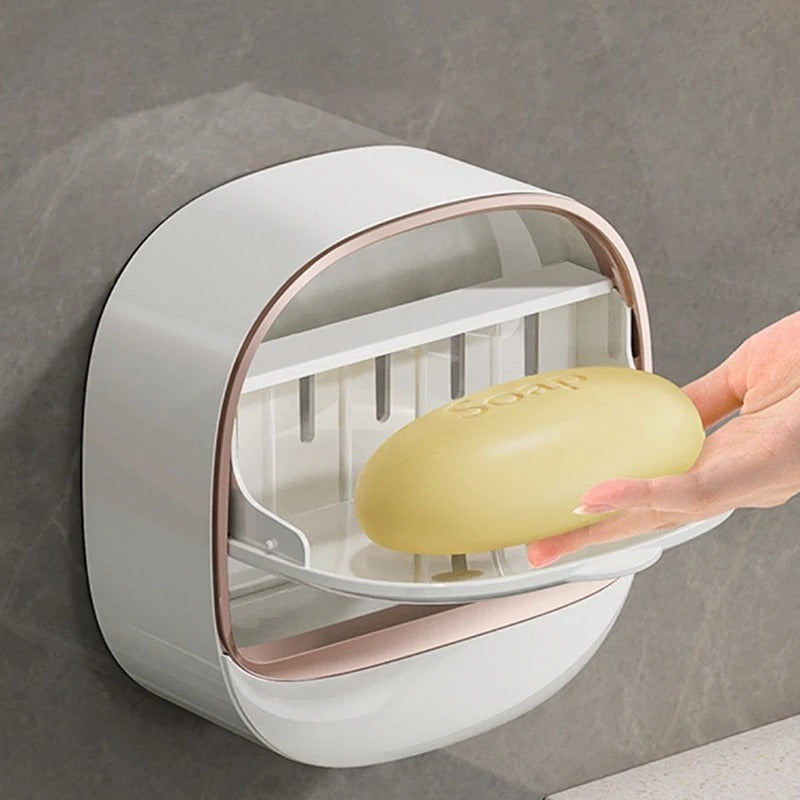 Buy One Get One Free Wall-Mounted Flip-Cover Soap Holder